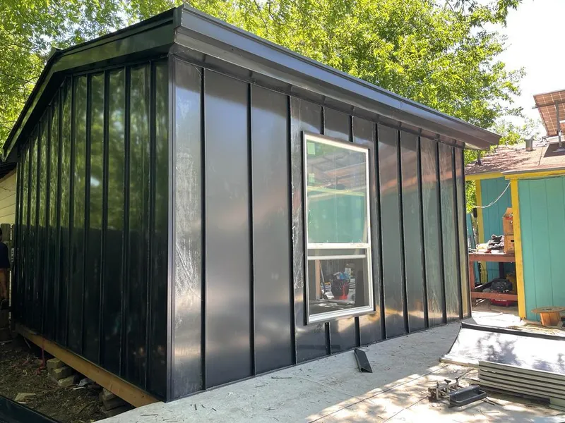Black standing seam metal wall panels for Roof Inspection in Rocky Mount